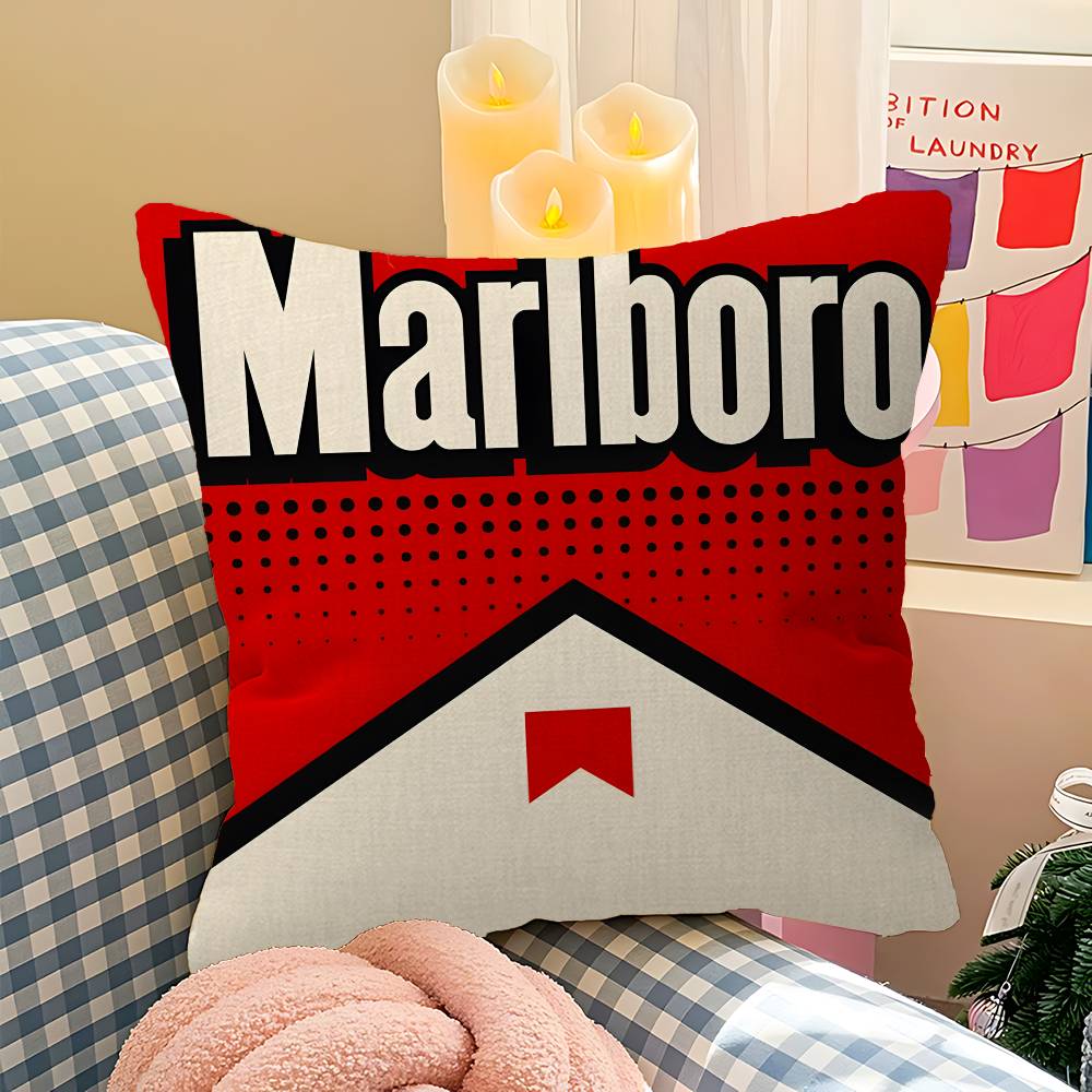 

Retro MMarlboroSS Cushion Cover Car Throw Pillow Case For Sofa Car Christmas Gift xcm xcm 30x30 cm