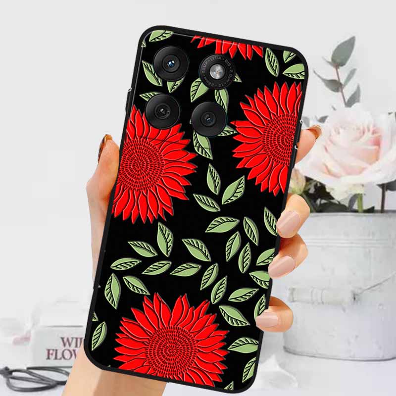3D Тисненые Чехлы Для Edge 60 Fusion / Edge 60 Pro Рельефные Тисненые Ретро Силиконовая Задняя Крышка Для Edge 60 Stylus Черный Funda 60 Pro Edge 60 Stylus