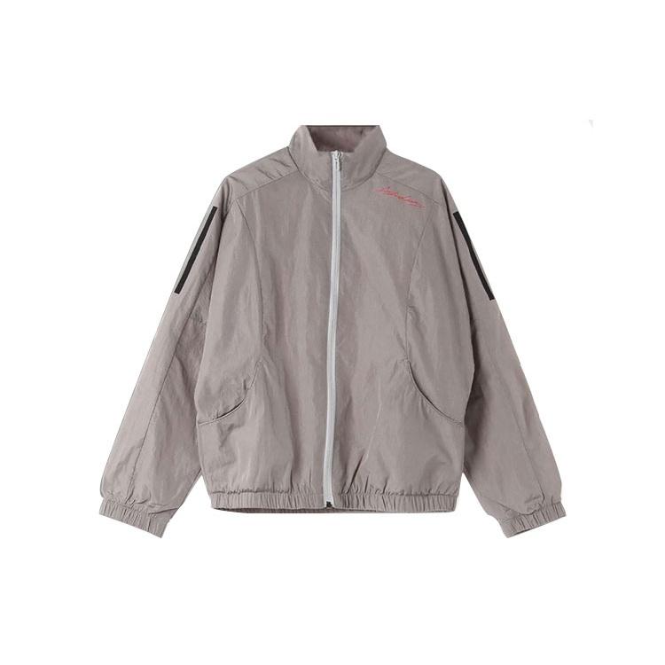 (WMNS) adidas Side Stripe Casual Sports Jacket Gray Women s HF0000 L