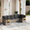 VidaXL Garden Lounge Set with Cushions 7 Pcs, Patio Sofas, Patio Furniture Set, Outdoor Furniture, Grey 3259512