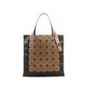 Colorblock Geometric PVC Women's Handbag - Double-Sided 7-Grid Small Diamond Tote with Underarm Design