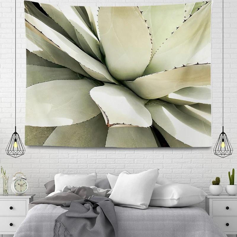 Flowers and Succulents Tapestry Home Wall Decoration Tapestry Office Living Room Tapestry