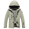 Jaquetas de esqui para homens e mulheres ao ar livre à prova de vento impermeável snowboard jaqueta respirável quente multi-bolsos jaqueta de esqui unissex capuz casaco de neve
