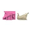 Silicone Planter Mold Christmas Sleigh Shape Flowerpot Mold Suitable for Crafting Detailed Succulent Planter and Vase