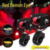 Red Devil Eye LED Motorcycle Projector Light with Daytime Running and Strobe Function