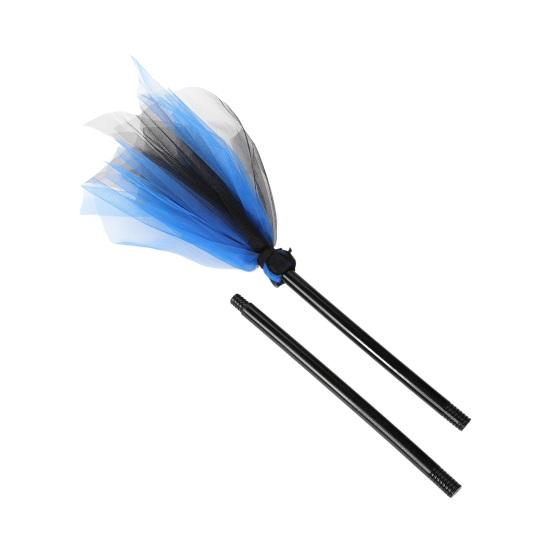 Halloween Witch Broom Wizard Cosplay Accessory Halloween Party Prop Realistic Plastic Broom Decoration for Stage Performance