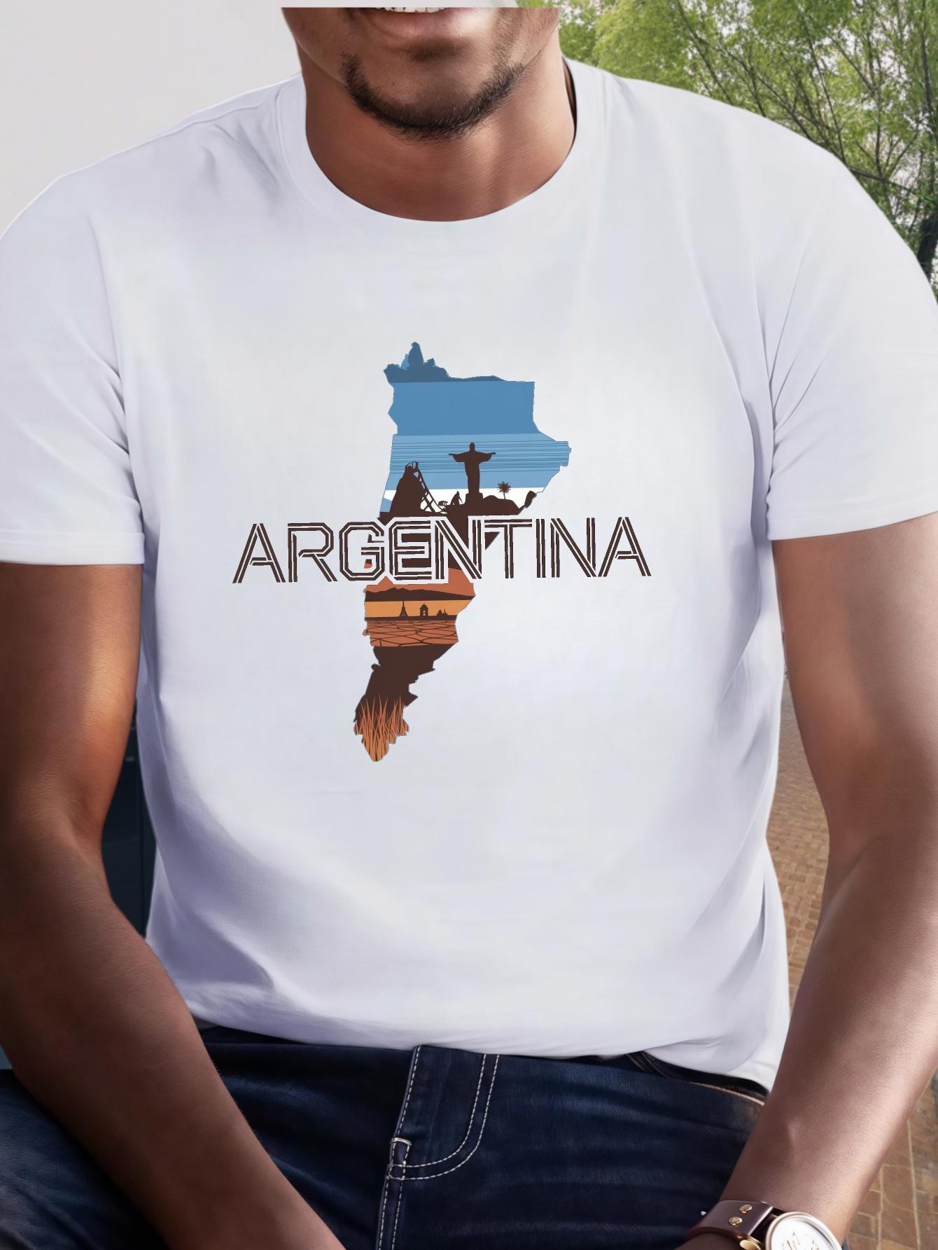 Argentine print tee shirt XL