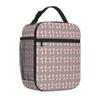 Bestselling Dainty Pink Ribbon Blooms Zipper Closure Kids Lunch Bag Baby Feeding Insulated Lunch Bag