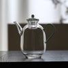 Transparent Glass Cold Water Pot High Boron Silicon Heat-resistant High Temperature Heatable Green Tea Teapot Coffee Pot Teaware