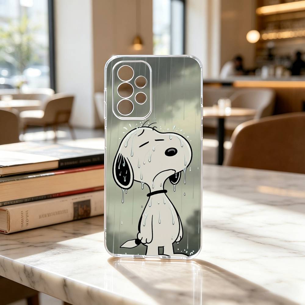 Cartoon T-S-noopy-PC  Phone Case For Samsung S25,S24,S21,S22,S23,S30,Ultra,S20,Plus,Fe Transparent Cover