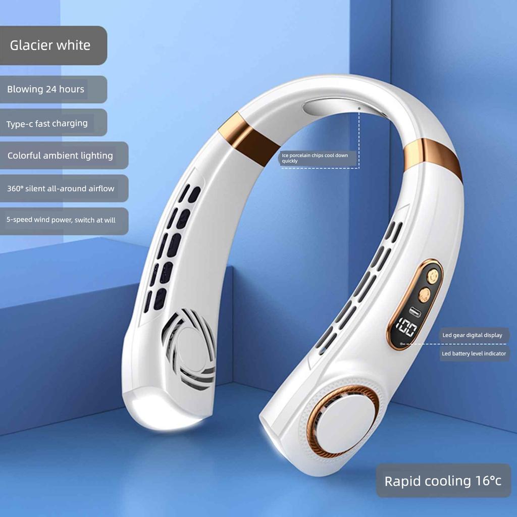 2026 New Model Outdoor Office-Specific Neck-Hanging Fan, Portable Mini Fan with Ultra-Long Battery Life