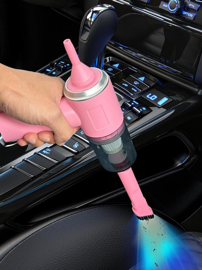 Car Vacuum Cleaner, Cordless, Usb Charging, Strong Suction, Portable, Powerful Mini Air Cleaner for Household Appliances