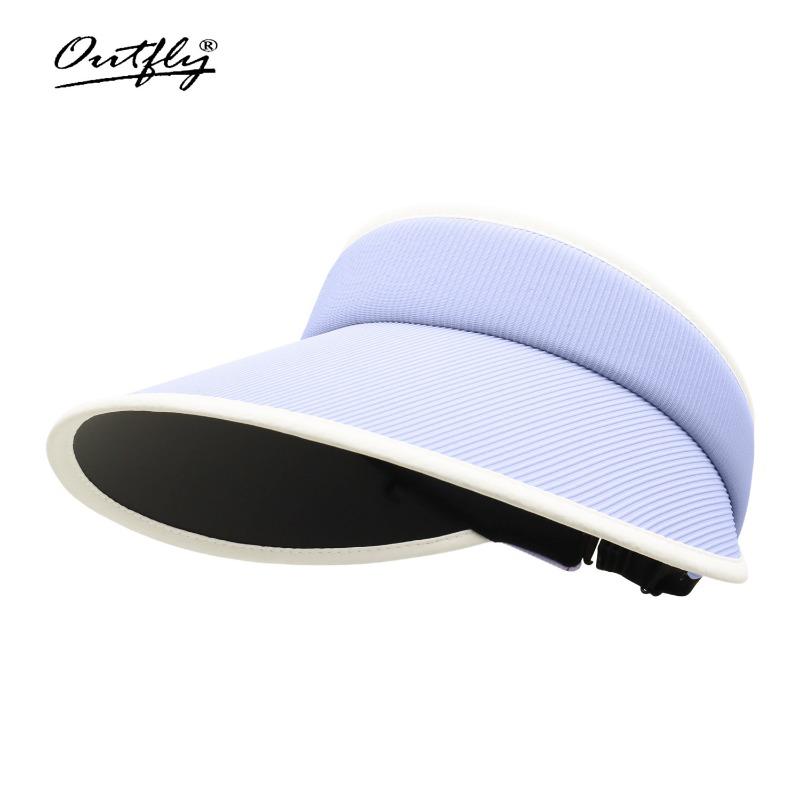 

Шляпа-ракушка с красивой полосой, женская летняя шляпа от солнца с защитой от УФ-лучей, дышащая шляпа с открытым верхом, уличная шляпа от солнца для велоспорта, пляжная шляпа Adjustable