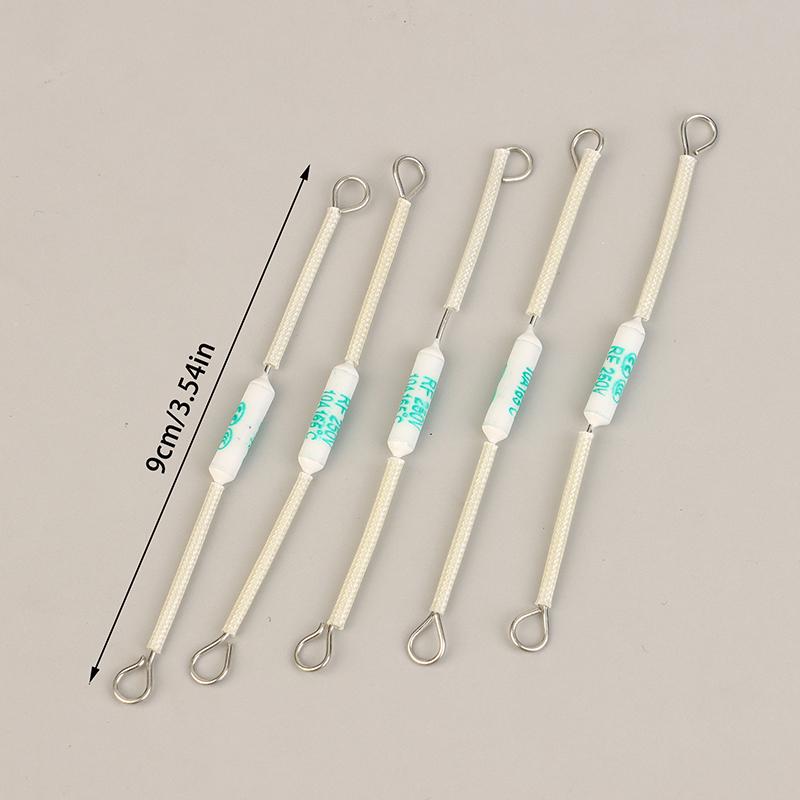 10 Pcs Fuse Magicom 165 Degrees 10 Amperes / Pius Rice Cooker + Heat Resistant Sleeve Rice Cooker Fuse