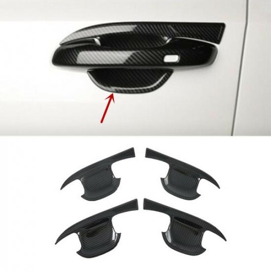 For KIA Sorento 2021-2024 Carbon Fiber Exterior Door Handle Bowl Cover Trim