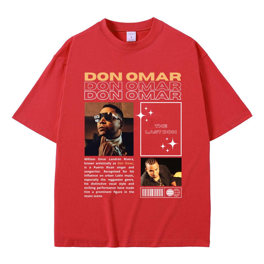Rare Singer Don Omar The Last Don Graphic T-shirts Men Women Hip Hop Vintage Oversized Tshirt Male Fashion Casual Cotton T Shirt