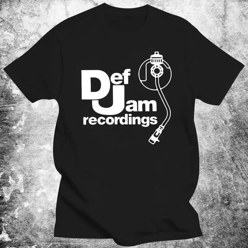 Vintage Bedruckte Herrenbekleidung DEF JAM Recordings Logo Klassisches Rap Hip Hop NAS T-Shirt Klassische Hochwertige Baumwolle Damen Oberteile