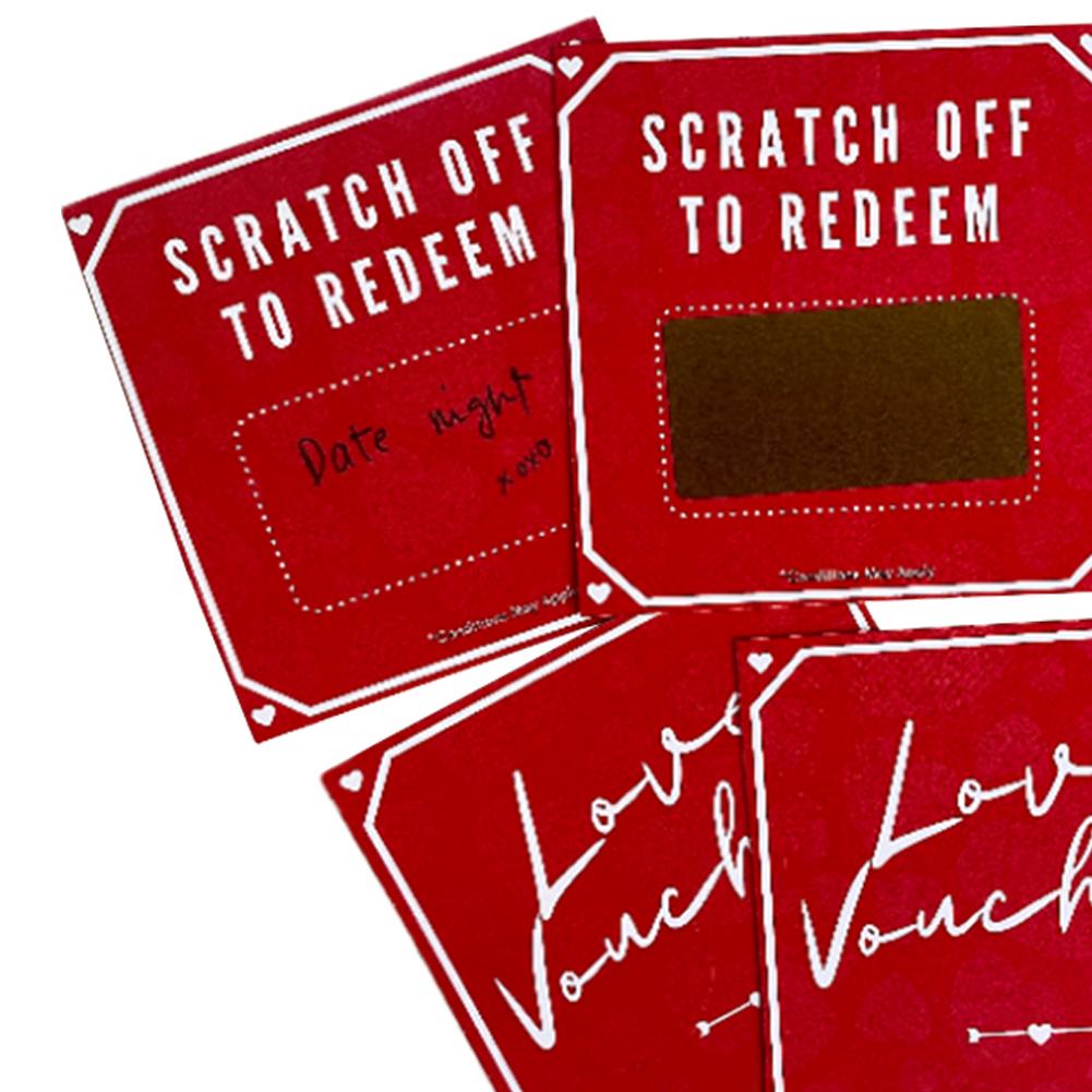 5 Stück Geburtstagsgeschenkgutschein Romantische Jubiläumsgeschenkgutscheine Motivierende Geschenkkarten für Freund Freundin