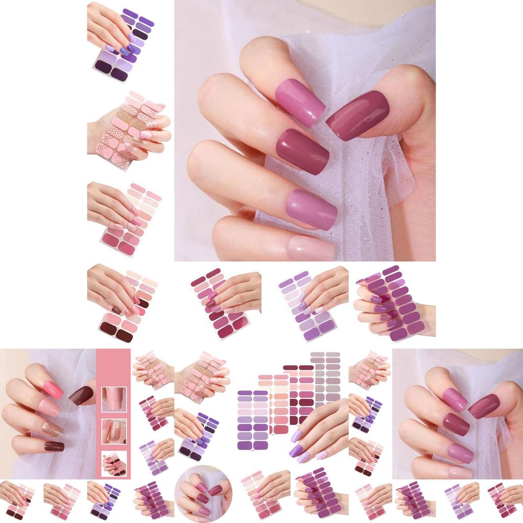 16 Ultra Thin And Seamless Nail Stickers Natural And Invisible Look