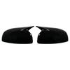2 PCS For Skoda Fabia 2008-2014 Rearview Side Mirror Cover Cap Glossy Black /Carban Car Mirror Cover Accessories