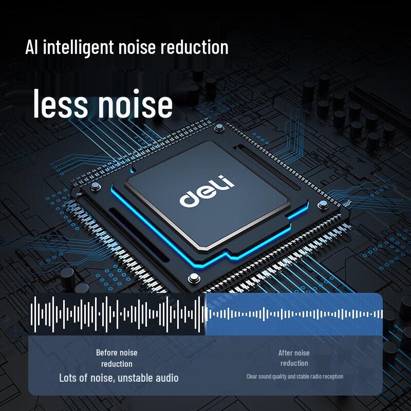 Deli Wireless Omnidirectional Conference Microphone Set (CN version)