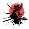 NJRHGS 13cm Japanese Samurai Car Sticker Personality Sticker Front Glass Refrigerator Waterproof Decoration