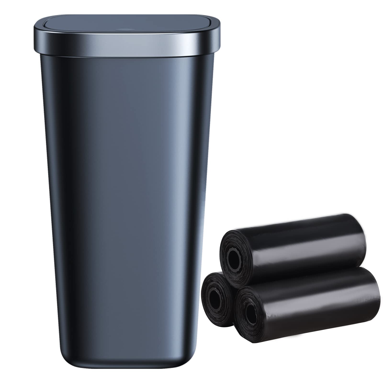 OATSBASF Car Trash Can, Stylish, Bottle-shaped Trash Can with Lid, чёрный