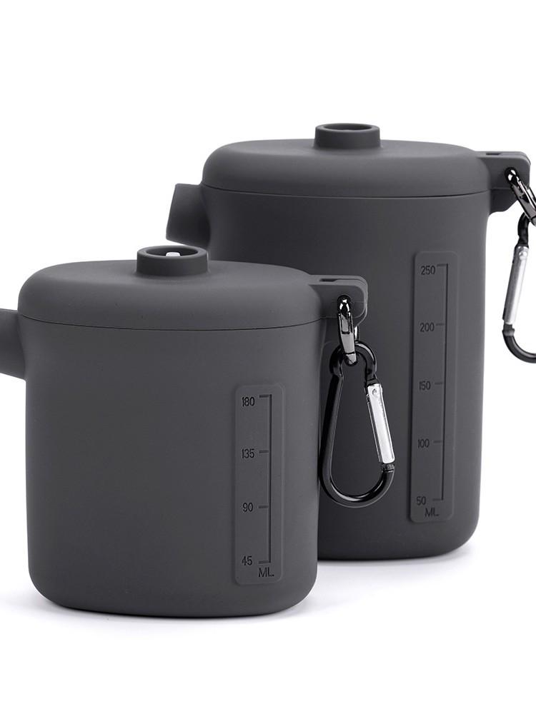 Outdoor Silicone Water Cup & Kettle, Camping Inflatable Pillow & Seat Cushion with Air Pump, Silicone Storage Bag