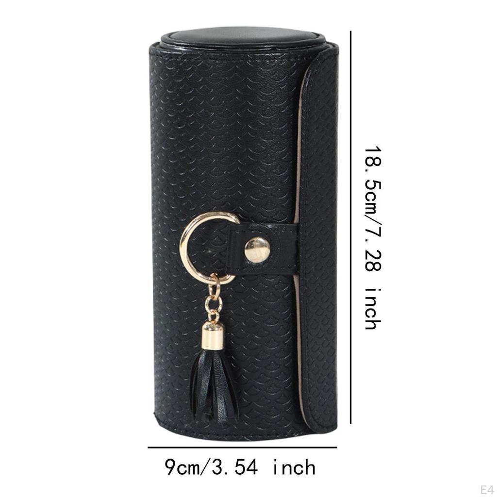 Jewelry Box for Women Holder Pouch with Tassel Multifunction Organizer Necklace