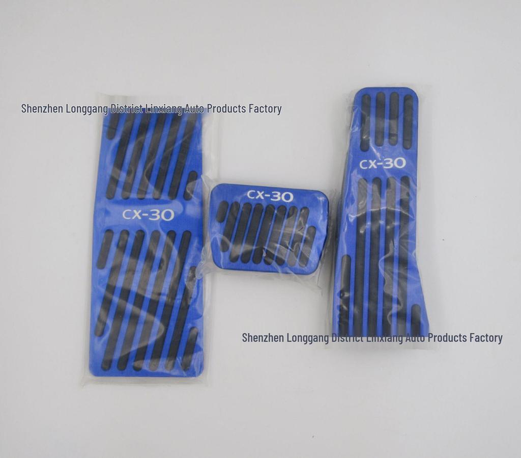 Pour Mazda 3 & CX-30: Ensemble de Pédales Antidérapantes en Alliage d'Aluminium Non Perforé (Accélérateur et frein)