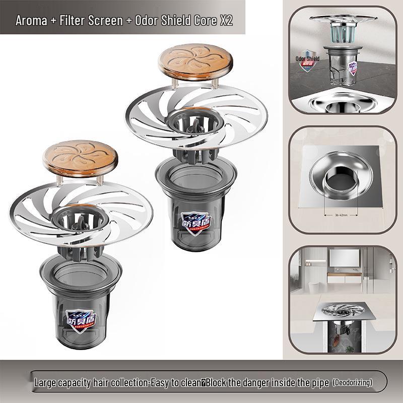 Universal Anti-Backflow Floor Drain Core: Bathroom Deodorizer & Insect Blockage Seal