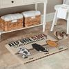 1PC Cat Escape Plan Pattern Kitchen Rug Non-Slip Door Mat Pop design Bathroom Rug Bath Mat Carpet for Home Sink Laundry Decor