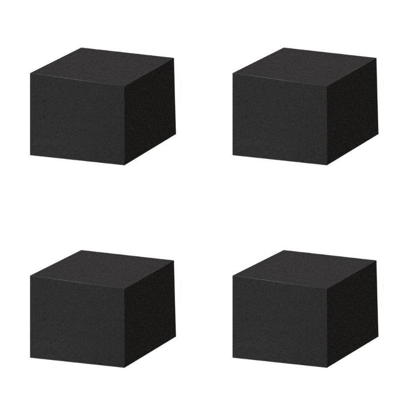 4Pcs Adhesive Back Sponge Height Increasing Vibration Damper Pad Enhancing Viewing Angles And Cooling For Home Theaters