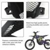 Black Vented Front Guard Panel for Sting Motorcycle Repair, Number Plate Style Cover with Plastic Construction and Side Mount Points for Clean
