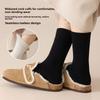 Loose-Fit Socks for Women, 100% Cotton, Men's Style for Middle-Aged and Elderly, Extra-Large Size, Thickened Cotton, Autumn/Winter