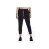 Under Armour Solid Color Logo Drawstring Cuffed Pants Women Pants Black 1374463-001