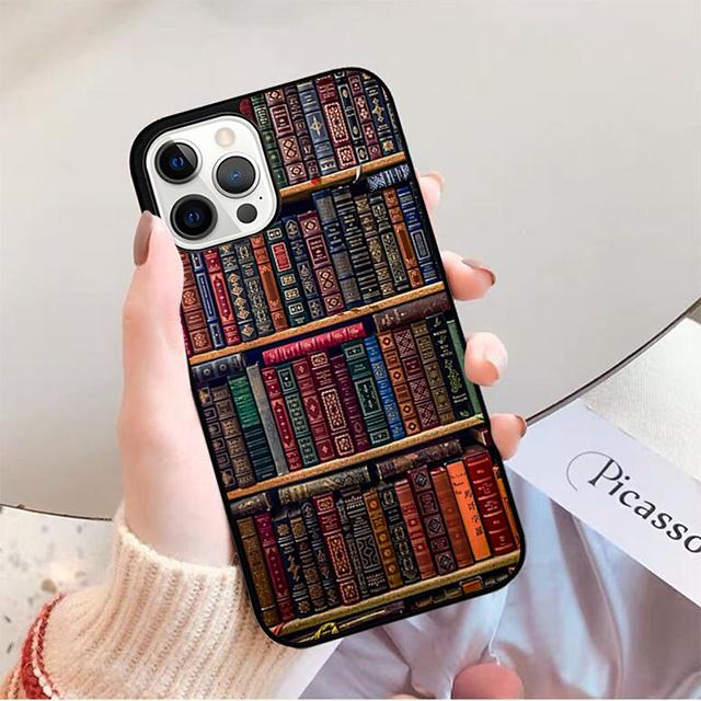 Read Books illustration Phone Case for iPhone 17 Air 16 16e 15 Plus for Apple 13 11 12 14 Pro Max Cover coque fundas