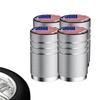 Aluminum Tire Valve Cap Set, Car Stem Cover - Proof 4 Piece Stem