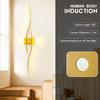 Menschlicher Körper Induktion LED Wandleuchten für Schlafzimmer Wohnzimmer Goldene Wandleuchter Schwarze Goldene LED Wandleuchten Leuchten für Flur