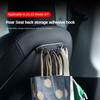 Car Rear Seat Phone Holder for Tesla Model 3/Y Back Seater Headrest Bracket Hanger with 4 Hooks Bag Organizer Car Accessories