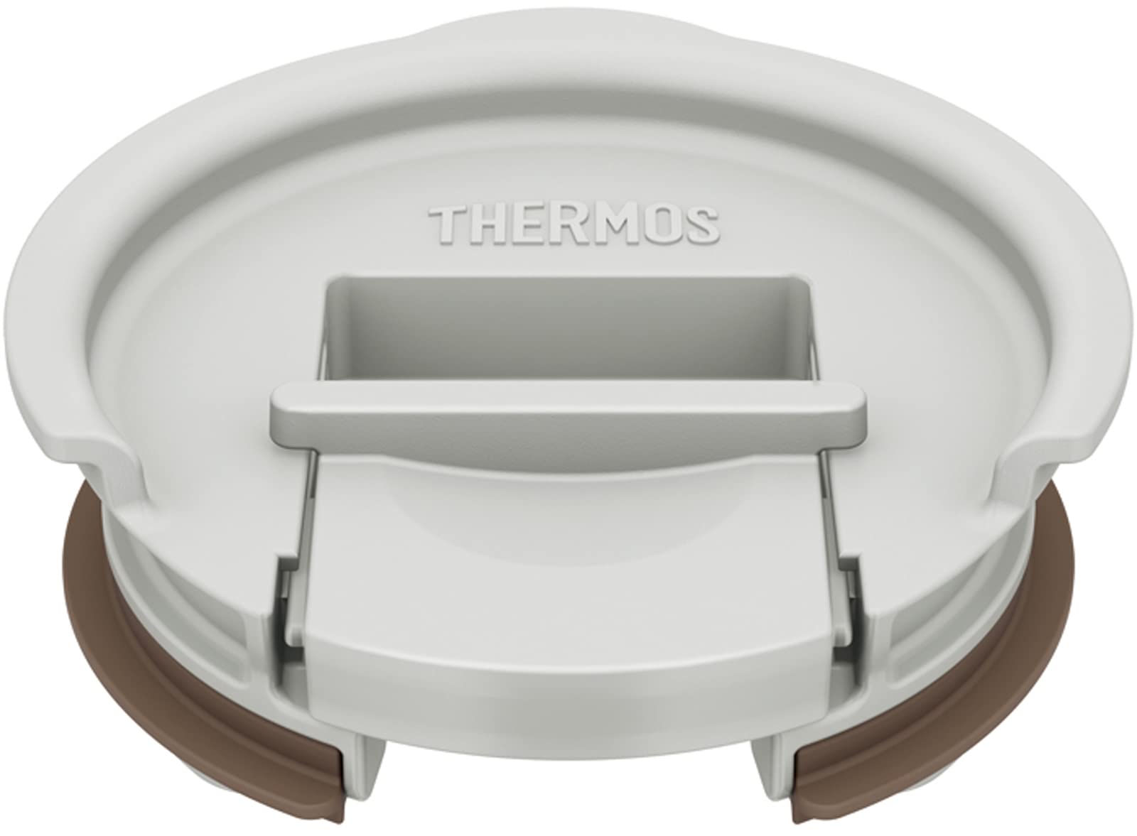Thermos Vacuum Insulated Tumbler Light Gray Lid Lid, (JDE LGY)