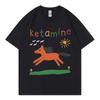 Maglietta Meme Cavallo Ketamina Divertente Uomo Donna Abbigliamento Harajuku Y2k Manica Corta T-shirt Moda Estiva Casual Cotone T-shirt