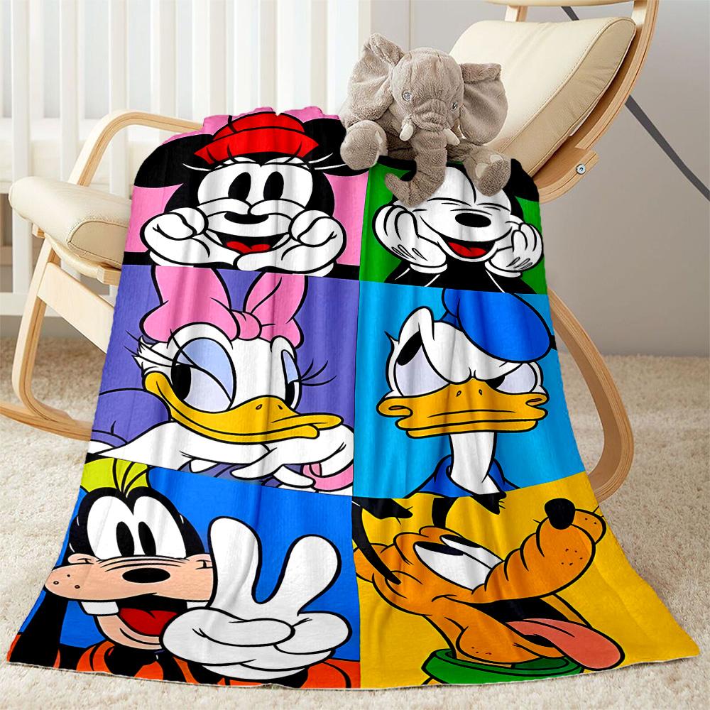Classic Disney Characters Flannel Blanket-Soft and Suitable for Sofas,Beds,Offices,Travel,All Seasons,Great Gift for Holidays and Birthdays.