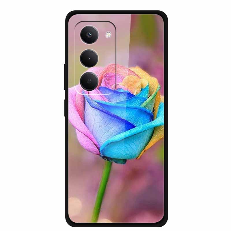 For Redmi 15 5G Case 6.9" 25057RN09E Tempered Glass Hard Covers For Redmi 15 4G 2025 Luxury Phone Cases Protective Bumper Fundas