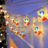 Astronaut Rocket LED String Lights for Kids' Bedroom Decor
