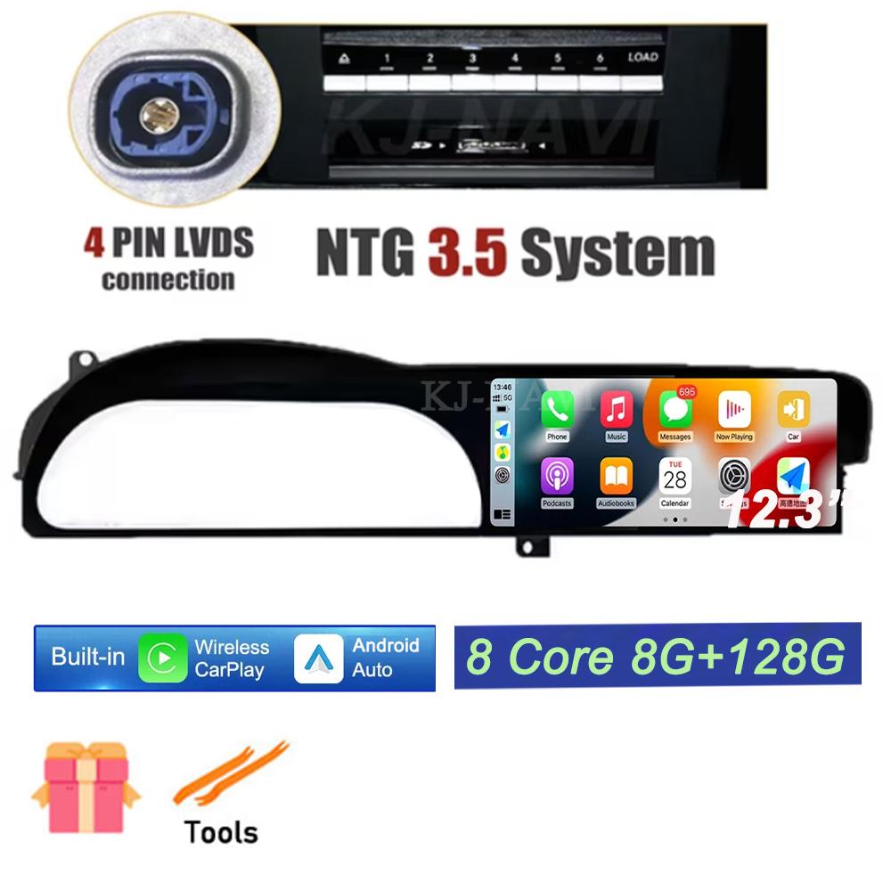 12.3 Inch Android 14 Touch Screen For Benz CL W221 W216 2005-2013 Car Accessories Multimedia Carplay Monitors Video Radio Player
