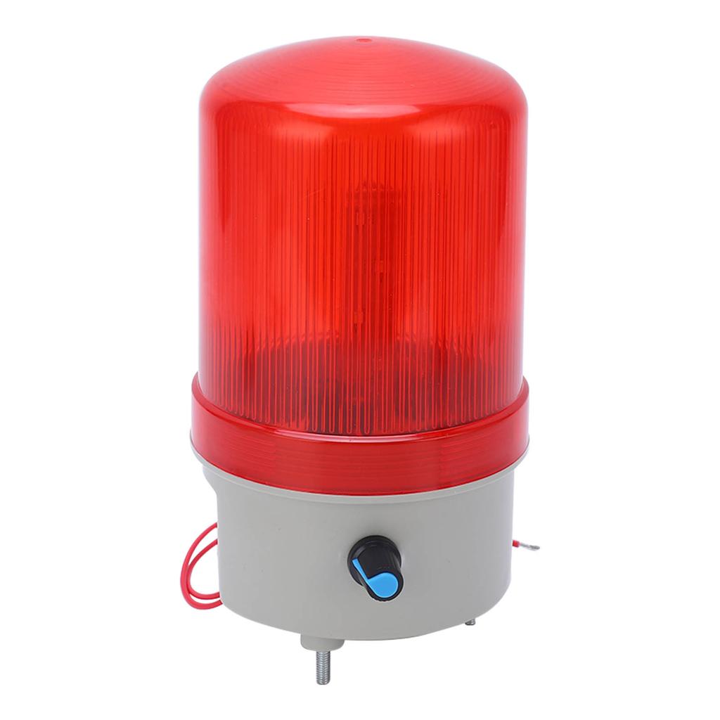 Rote Drehwarnleuchte Hohe Helligkeit Einstellbarer Ton Licht Alarm Blinklicht 220V 2W
