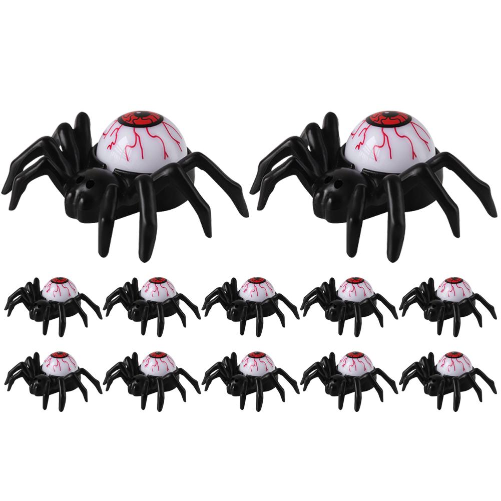 

12 шт. Хэллоуин Паук Глазные яблоки Светодиодные Ужасные Паук Светящиеся Украшения Паук Назад Глазные яблоки Свечи Огни Хэллоуин Вечеринка красный