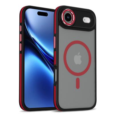 For Apple 17Air Mobile Phone Case Anti-slip Contrasting Color Air Cushion for IPhone17 Magnetic Protective Cover Two-in-one