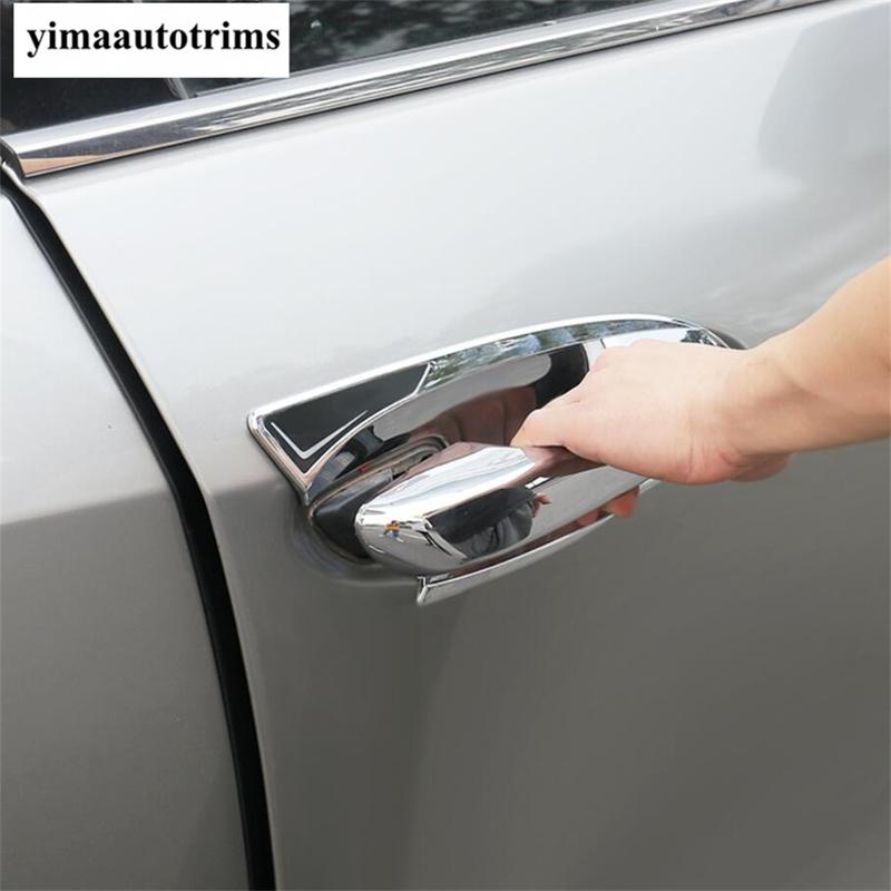 ABS Chrome / Carbon Fiber Door Handle Bowl Frame Decoration Cover Trim For Lexus UX 200 250H  - Car Accessories Exterior